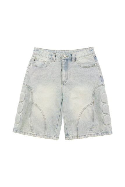 Trendt Vision Blue Heavy Washed Sen Shorts (4)