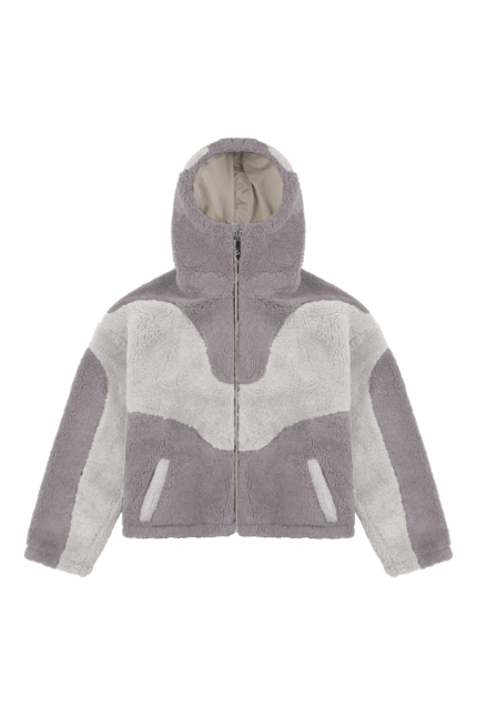 Trendt Vision Graue Fleece Jacke 2 (3)