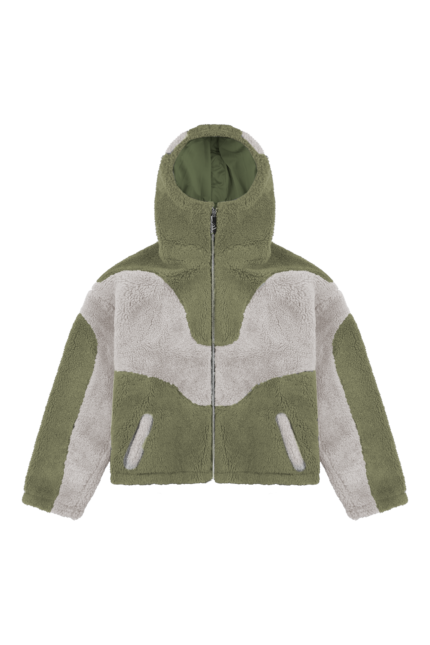 Trendt Vision Olive Fleece Jacke 2 (3)