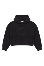 Trendt Vision Patched Logo Zip Hoodie Schwarz (2)