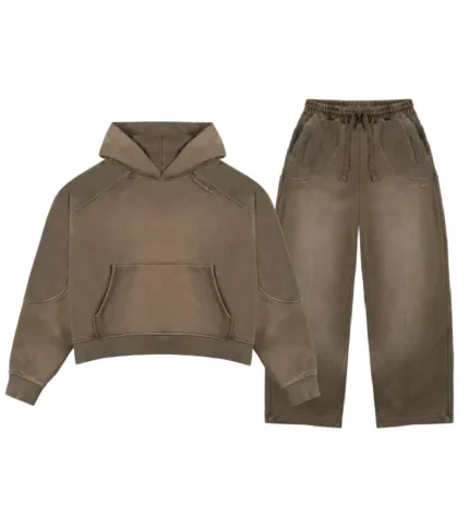 Trendt Vision Tracksuit Mud Brown (3)