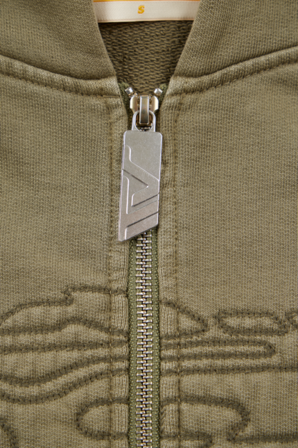 Trendt Vision Zip Hoodie Olive (1)