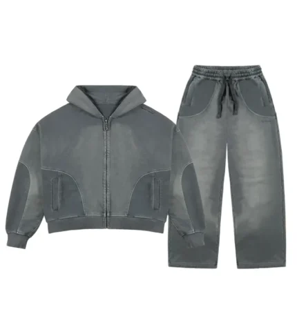 Trendt Vision Zip Tracksuit Anthracite (3)